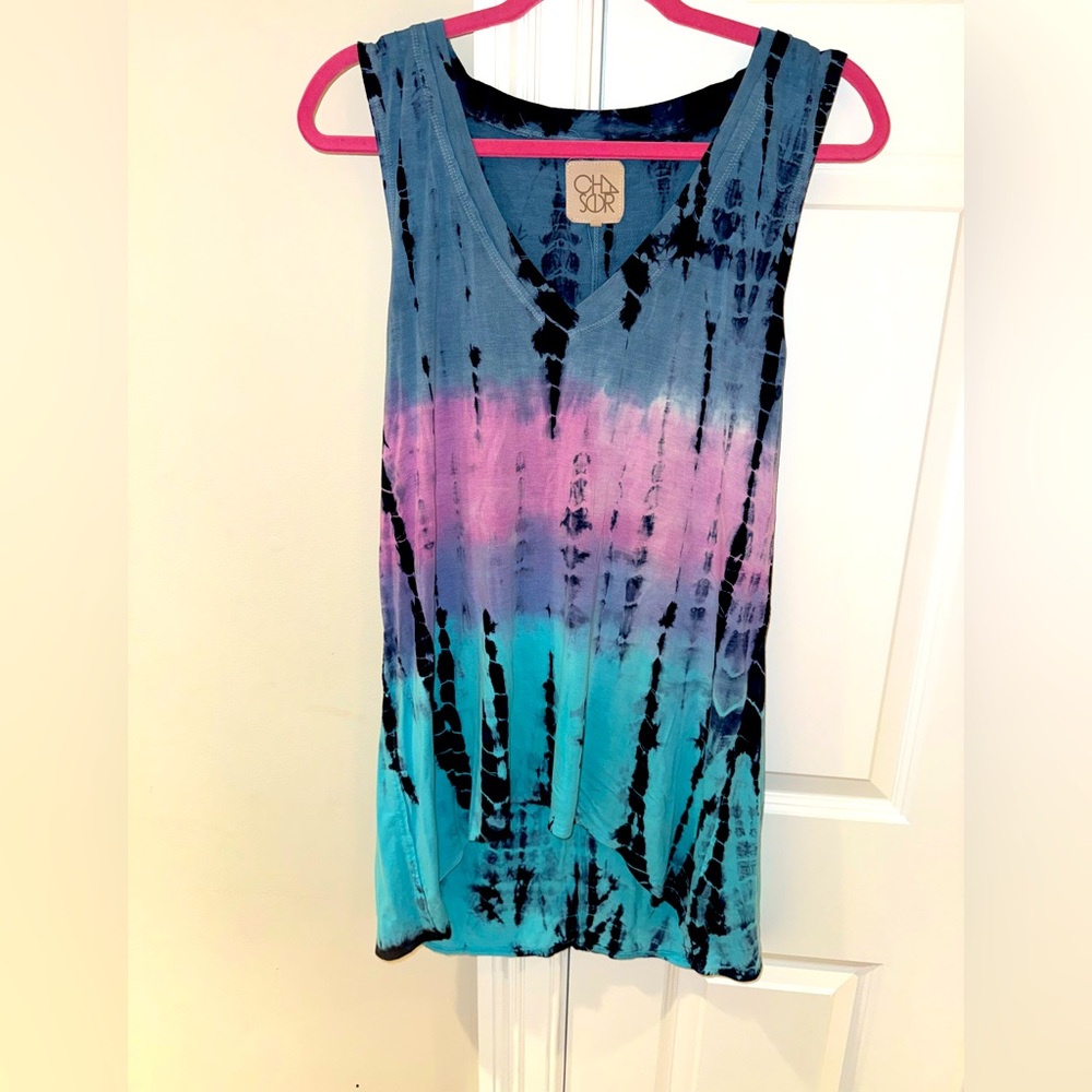 Tie-Dye Sleeveless Cover Up Medium Chaser